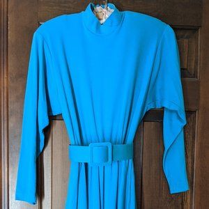 Vintage Blue Dress w/belt